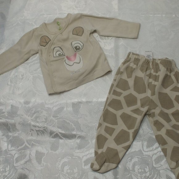 Lion King 2 Piece Pyjamas Baby 6 Months - Picture 2 of 4